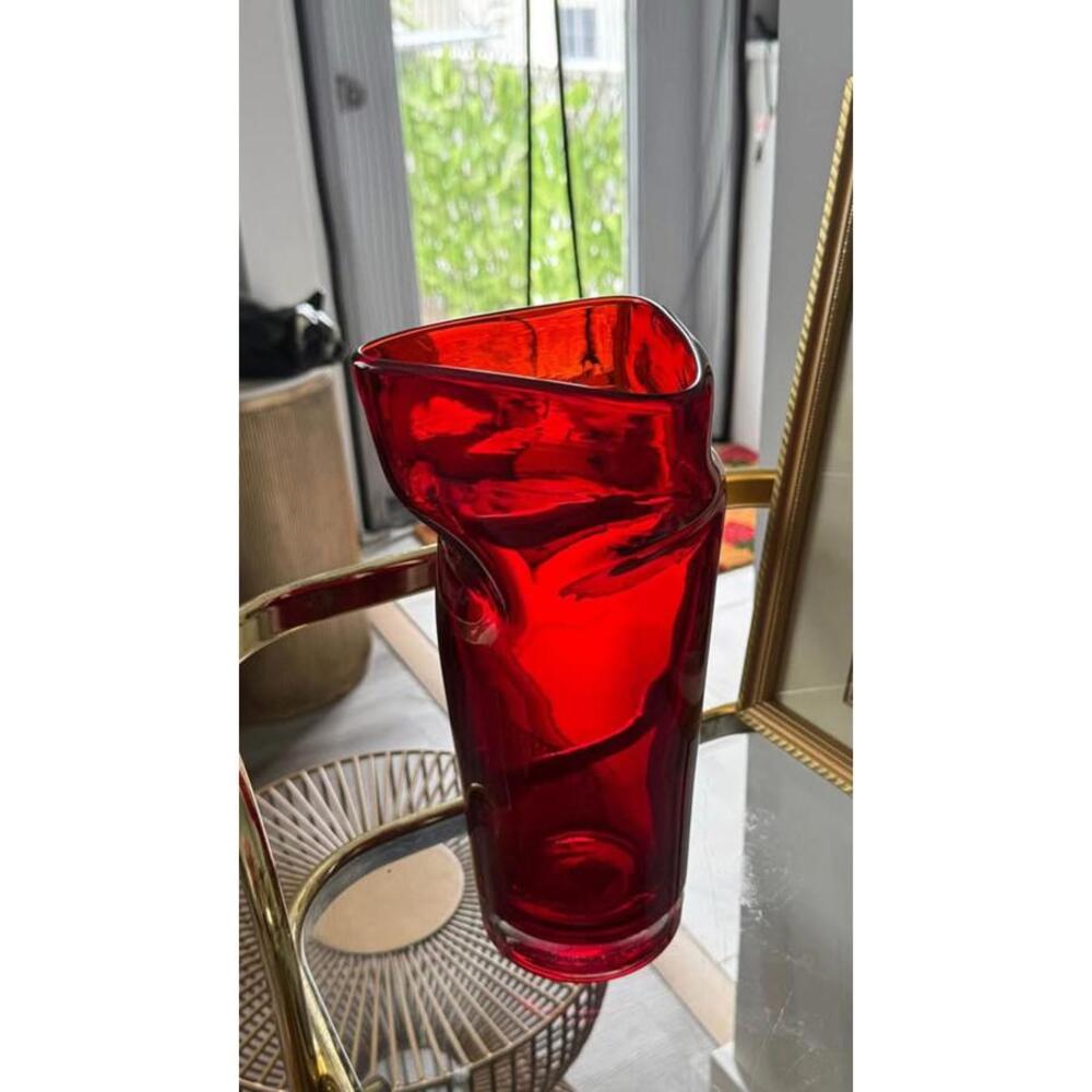 mid-century modern art glass vase.